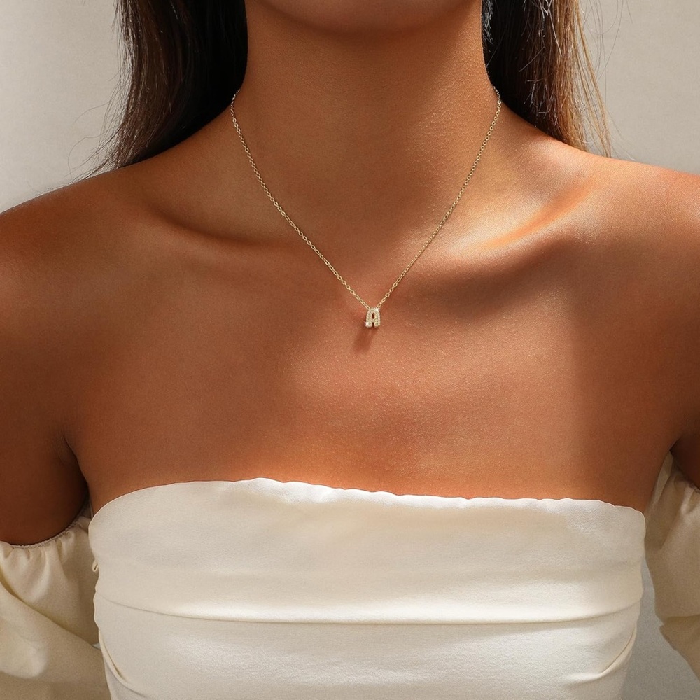 Minimal Gold Initial 'A' Necklace - Elegant Women’s Jewelry